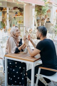Coffee Date Engagement Photo theme