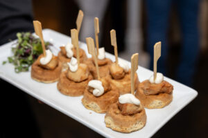 Chicken and Waffles Wedding Hors D'oeuvres