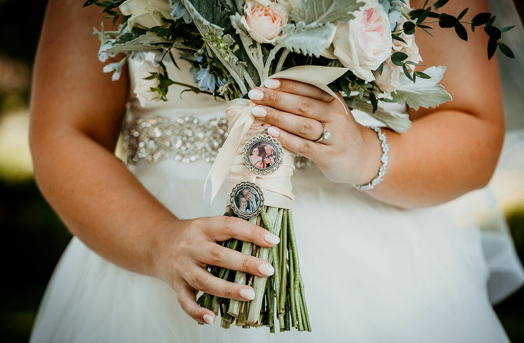 Memorial Charms for Bride's Wedding Bouquet