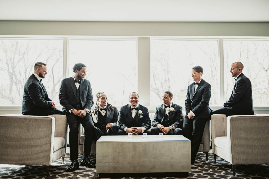 Avenir | Groomsmen in Cocktail Space | Yimotion Photography