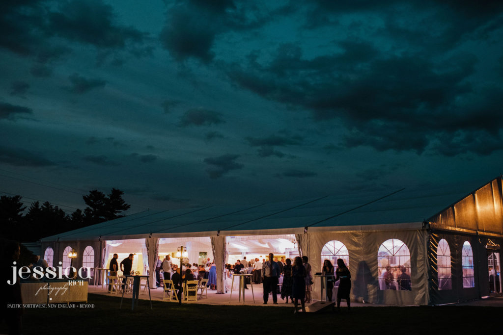 The Villa – The Tent | Night Time Tent Reception | Jessica Rich Photography
