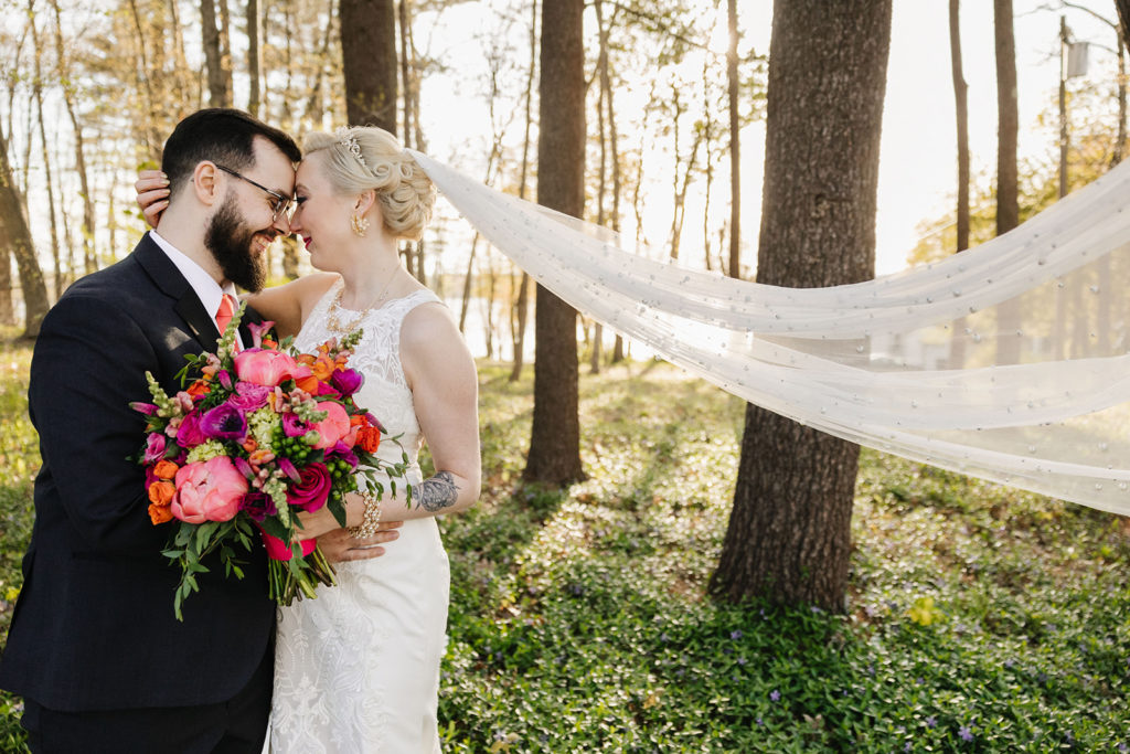Saphire Estate | Bride and Groom in Forest