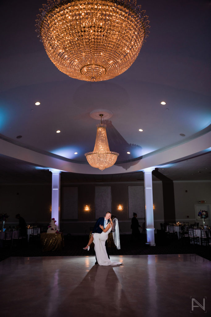Avenir | Wedding Couple in Ballroom | Anthony Niccoli Photography