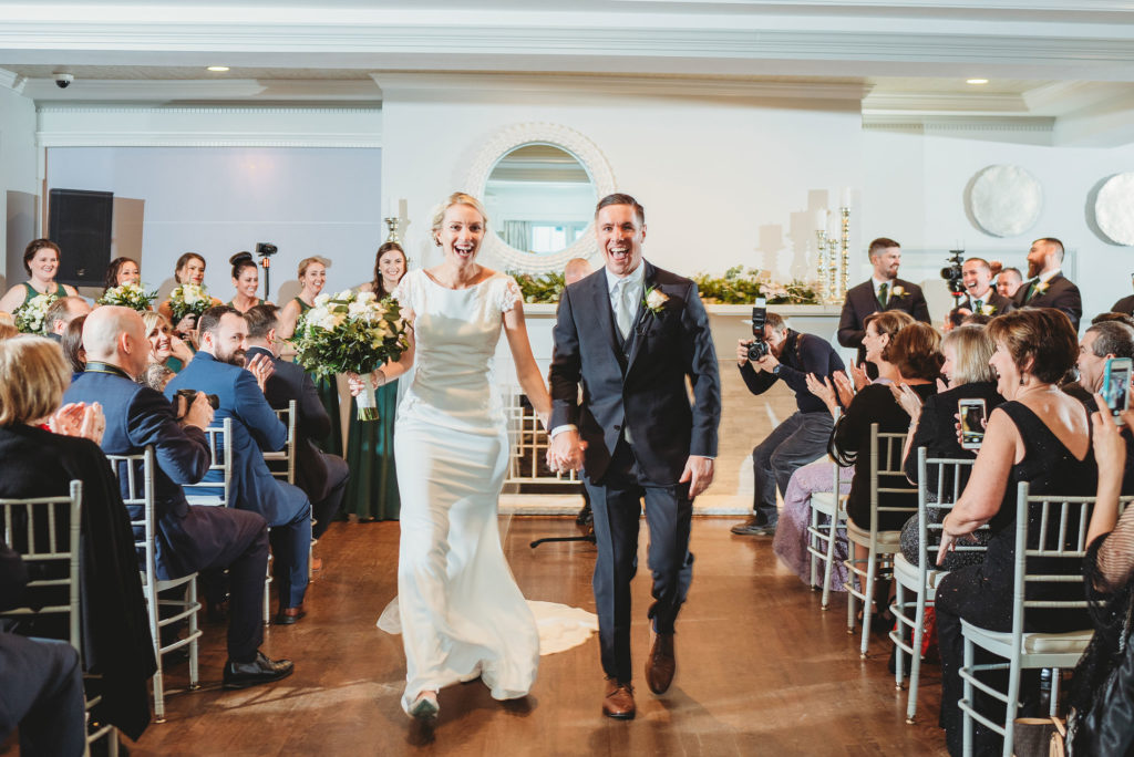 Saphire Estate | Indoor Ceremony Recessional | Sarah Murray Photography