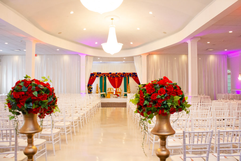 Avenir | Indoor Indian Wedding Ceremony in Ballroom at Avenir