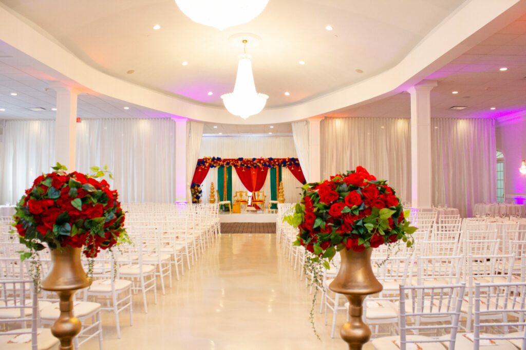 Avenir | Indoor Indian Wedding Ceremony in Ballroom