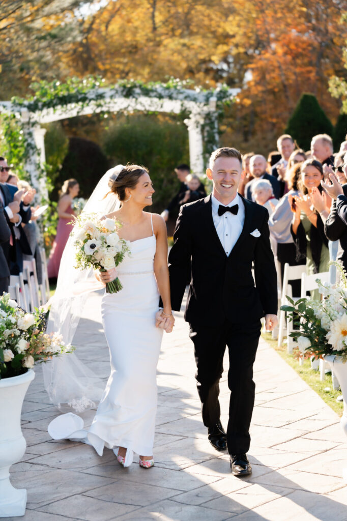 The Villa – The Tent | Outdoor Ceremony Recessional | Bella Gavini Photography