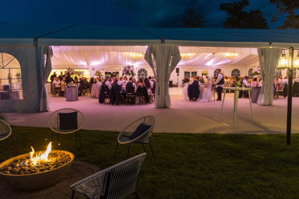 The Villa – The Tent | Night Wedding Reception | Megan Belanger Photography