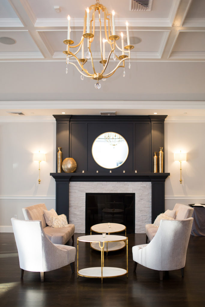 Saphire Estate | Cocktail Lounge Fireplace | Shannon Matos Photography