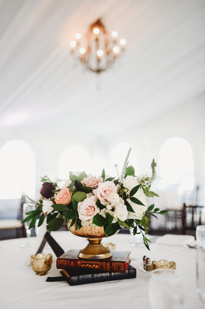 The Villa – The Tent | Fall Wedding Floral Centerpiece | Janelle Carmela Photography