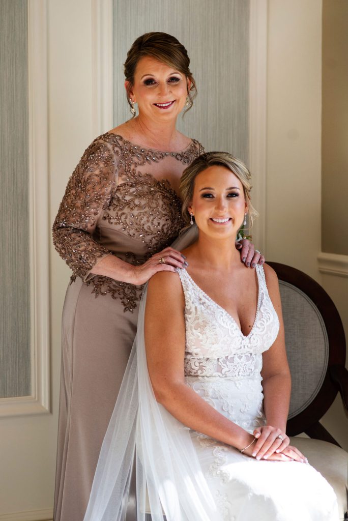 mother and bride portrait