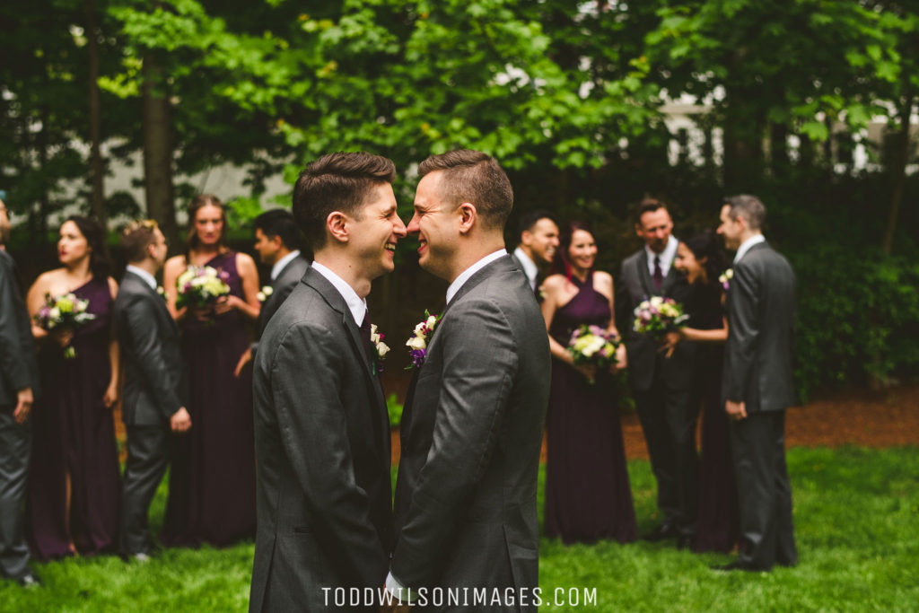 Grooms with Wedding Party | Todd Wilson Photography