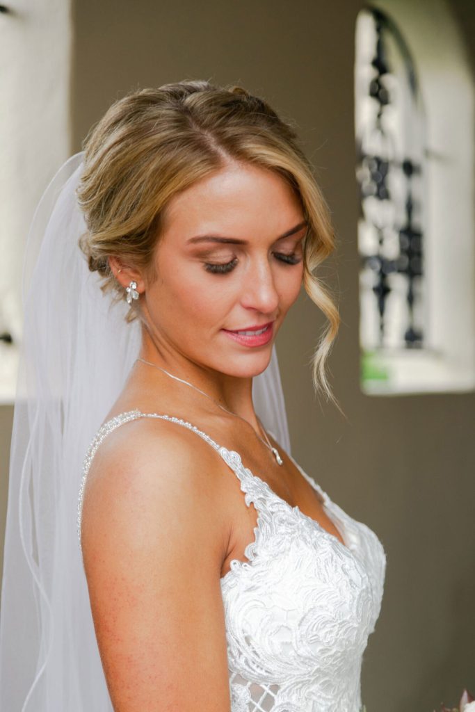 bride close up portrait