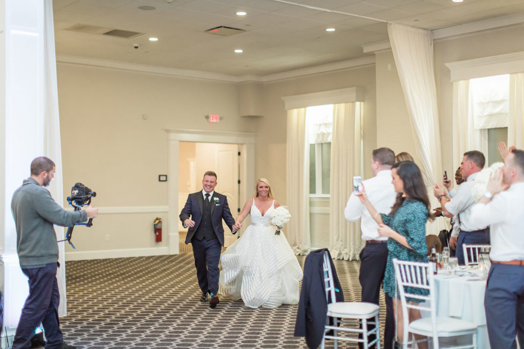 bride and groom introductions