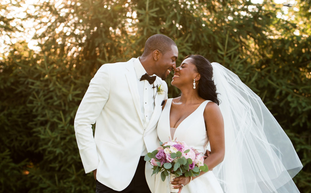 bride and groom portrait