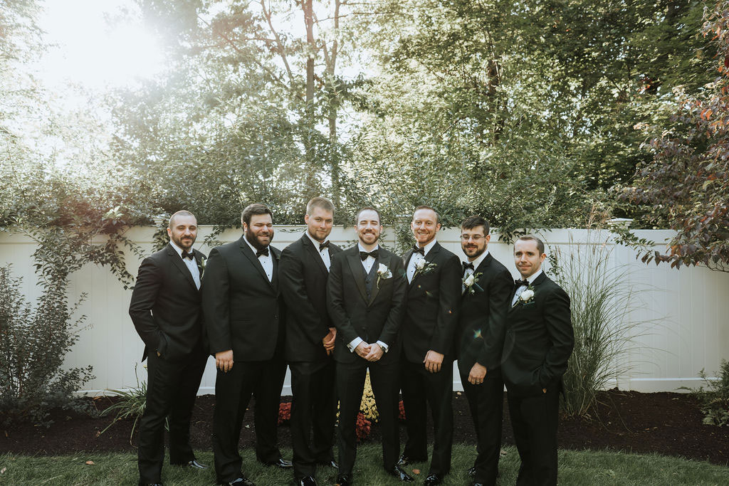 groom and groomsmen portrait