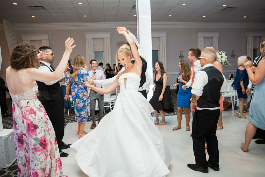 Bride and Groom Dancing at their Ballroom Wedding Reception