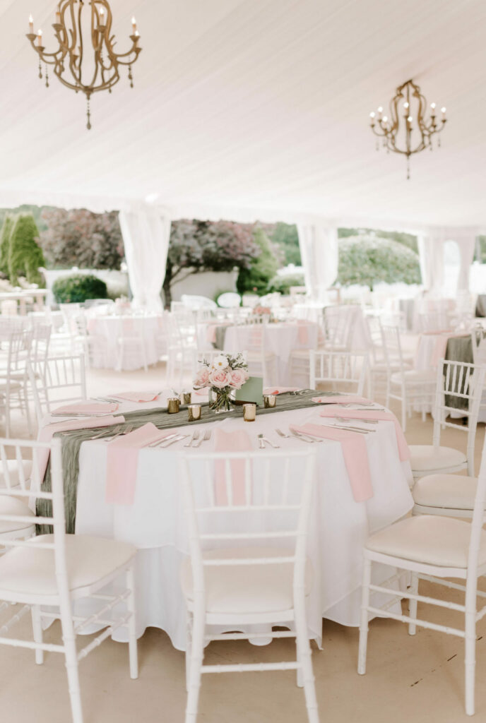 The Tent Reception Tables | Hannah Pinto Photography