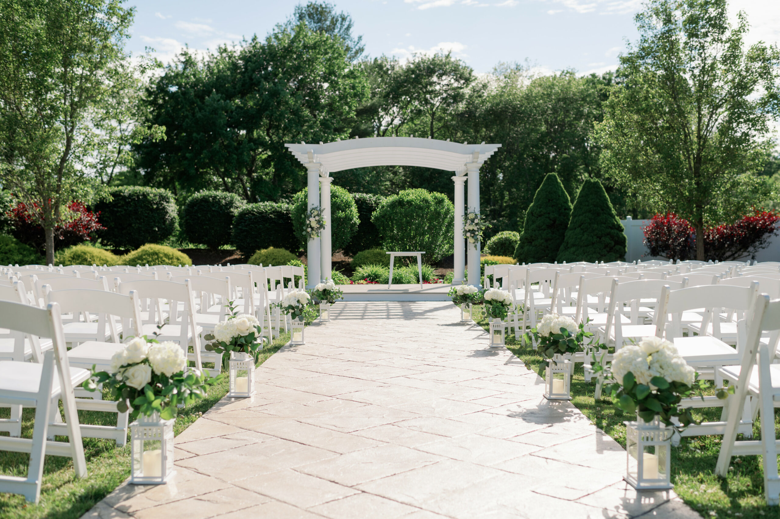 Wedding planning steps include touring a venue like The Villa at Saphire Estate