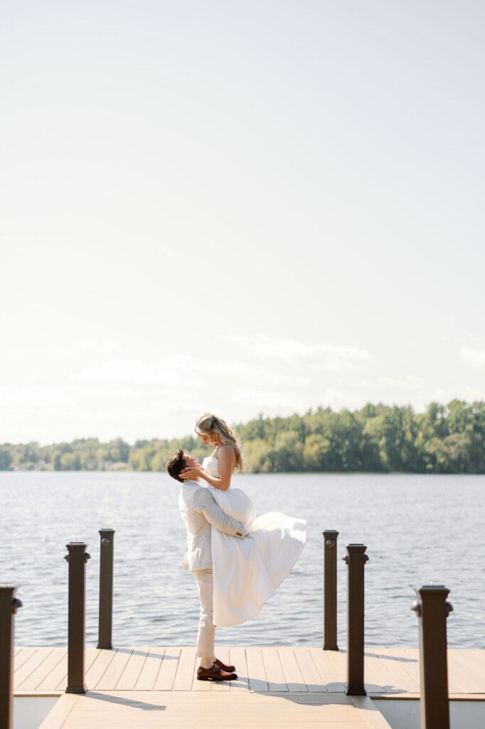 The Lakehouse | Dock Portrait | Emily Rose Photography
