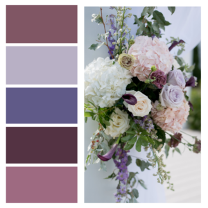 2024 Shades of Lilac Wedding Color Palette