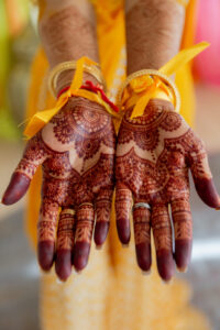 Indian Bridal Henna at Haldi Ceremony in Boston