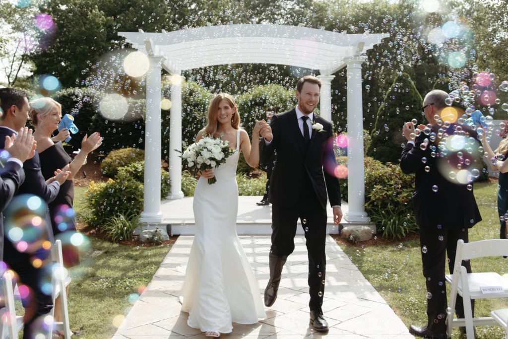 The Villa – Grand Ballroom | Bubble Wedding Recessional | Nia Kovacev Photography