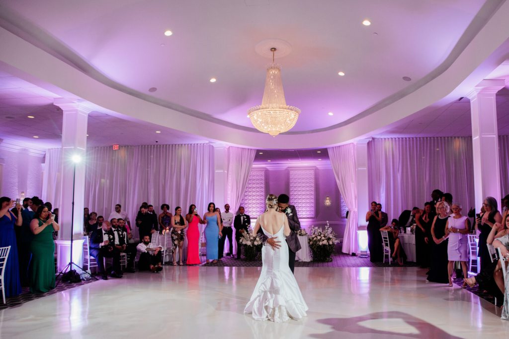 Bride and Groom on Dance Floor First Dance
