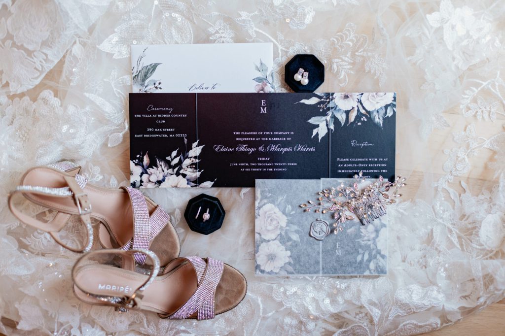 Black and Pink Details Flatlay
