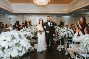 indoor ceremony at grand ballroom