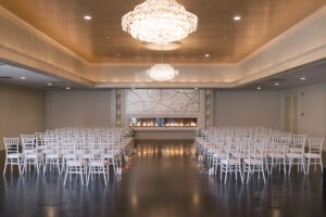indoor ceremony at grand ballroom