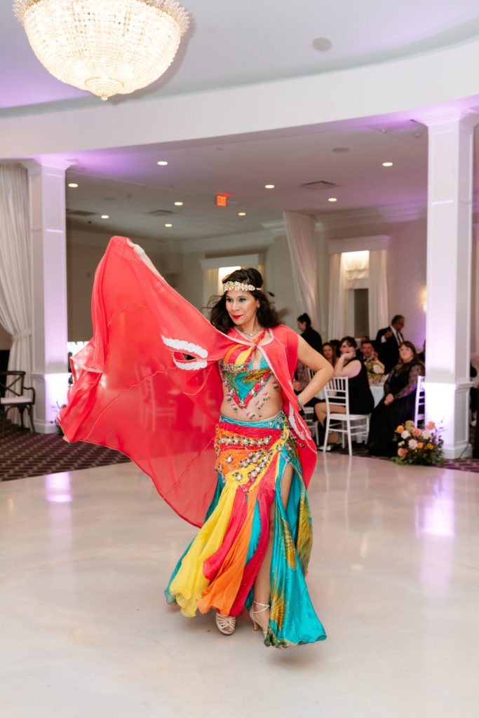 Belly Dancer at October Wedding Reception