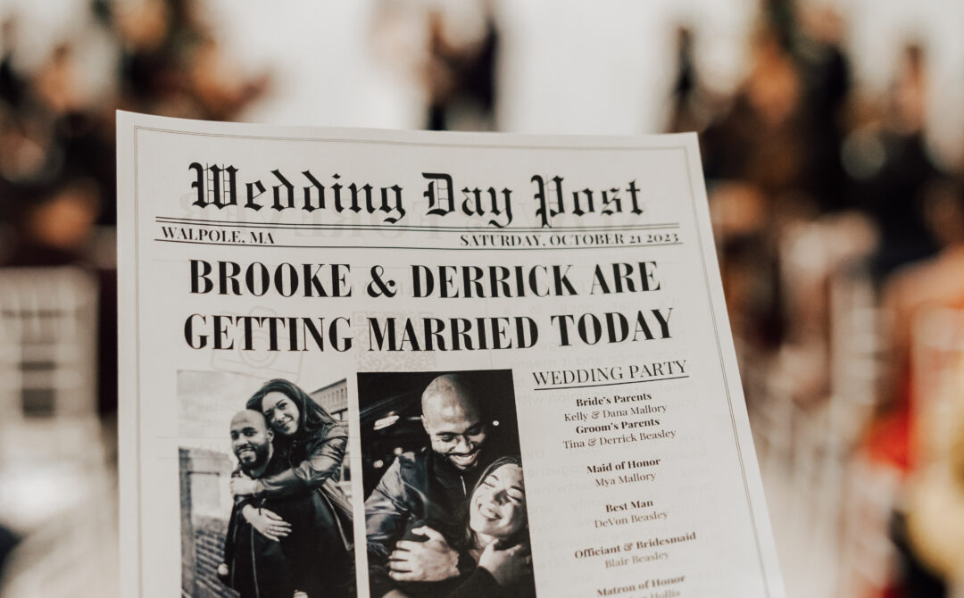 Wedding Newspaper Trend
