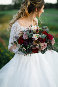 Fall Color Palette Bridal Bouquet