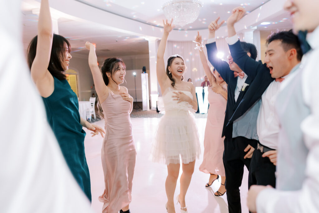Wedding Guests Dancing at Reception