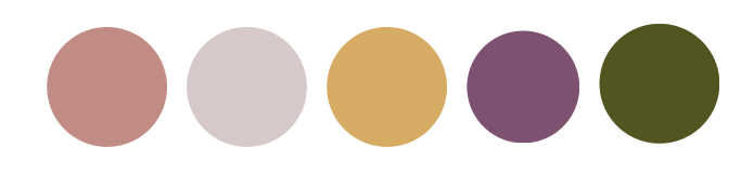 romantic wedding theme color palate