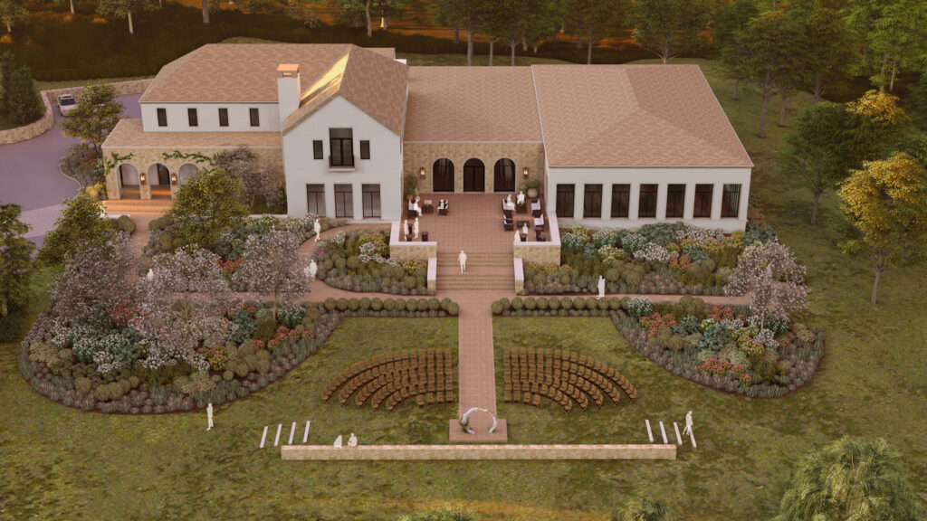 Rosemont | Aerial Wedding Ceremony RENDERING