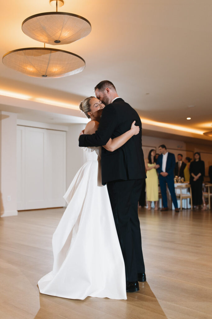 Bride and groom first dance at The Lakehouse